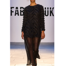 Load image into Gallery viewer, Bluebell-Black chiffon Dress