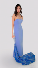 Load image into Gallery viewer, Tulip- Satin Fishtail Dress