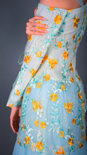 Load image into Gallery viewer, Daisy - Floral Embroidery Tulle and chiffon Dress