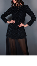 Load image into Gallery viewer, Bluebell-Black chiffon Dress
