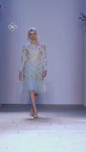 Load and play video in Gallery viewer, Daisy - Floral Embroidery Tulle and chiffon Dress