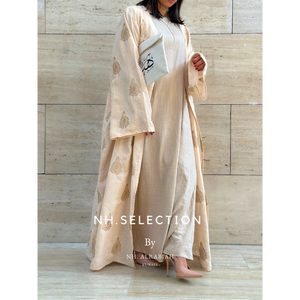 Beige Bisht Duo