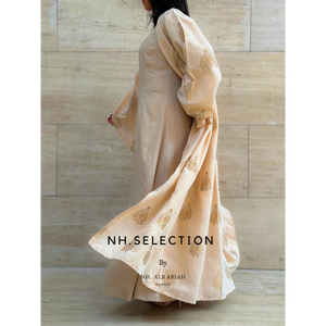 Beige Bisht Duo