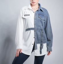 Load image into Gallery viewer, light weight denim and twill shirt
