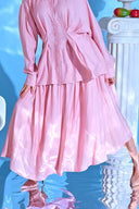 Linda Blush Pink cotton Maxi Skirt