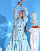 Linda Tiffany Blue Button-Down Shirt
