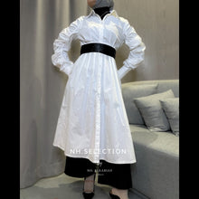 Load image into Gallery viewer, Maxi White Dress with belt
