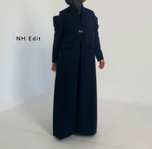 Load image into Gallery viewer, Navy blue long coat
