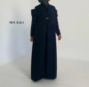 Navy blue long coat