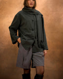 Gray Stripe Shorts