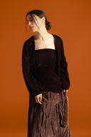 Sculpted Strapless Brown Kaftan