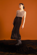 Sculpted Contrast Kaftan