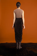 Sculpted Contrast Kaftan
