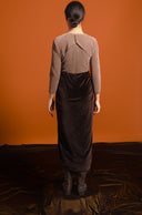 Sculpted Contrast Kaftan