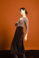 Sculpted Contrast Kaftan