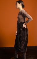 Sculpted Contrast Kaftan