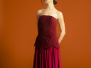Fluid Structured Red Kaftan