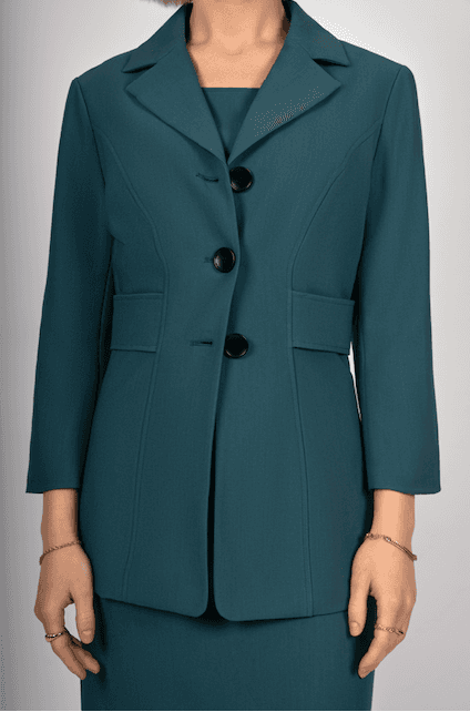 Tailored ocean color blazer