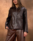 Textured Leather Jacket