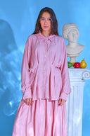 Linda Blush Pink Button-Down Shirt