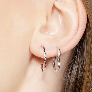 silver small earrings